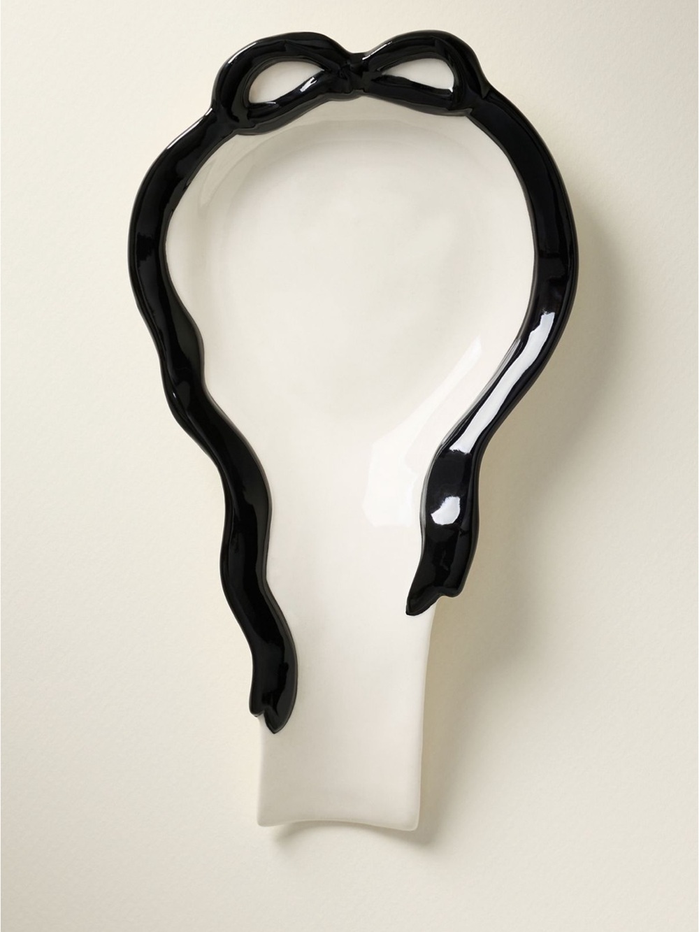 Anthropologie Benedita Bow Spoon Rest | Black | NIB